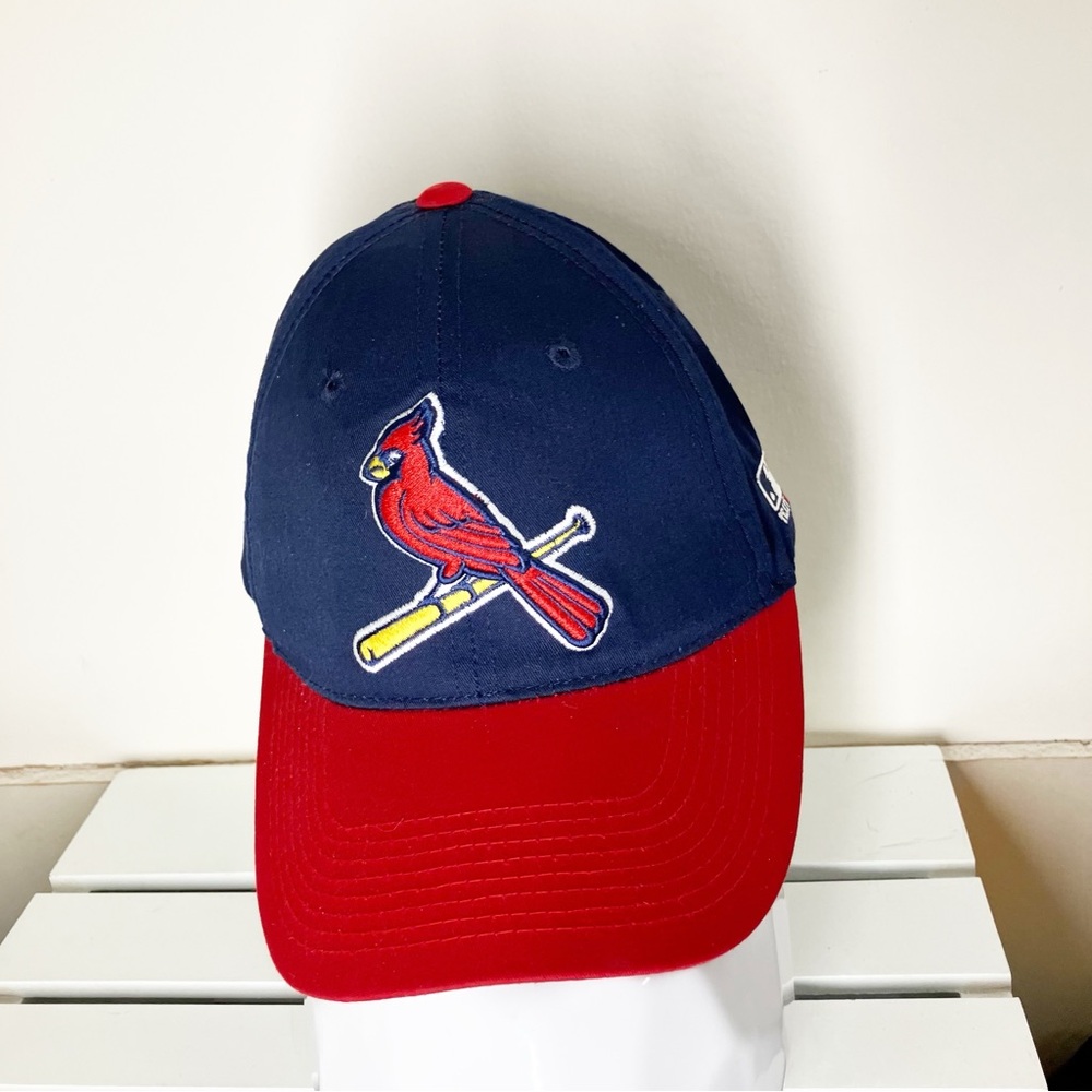 St. Louis Cardinals Navy Blue and Red MLB Cap One Size Fits Most